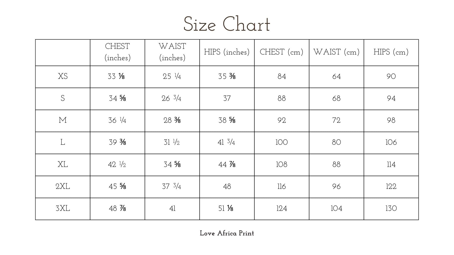 Love Africa Print