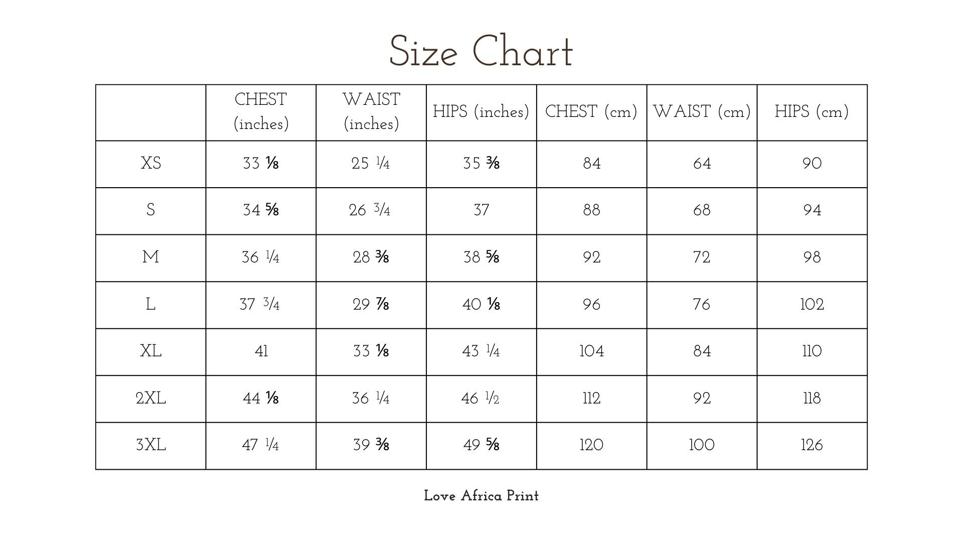 Love Africa Print