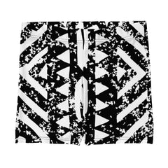 African Print Fitness Shorts | Black and White | Oasis - Love Africa Print