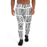African Print Men's Joggers | Black and white | Nomadic - Love Africa Print