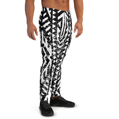 African Print Men's Joggers | Black and white | Oasis - Love Africa Print