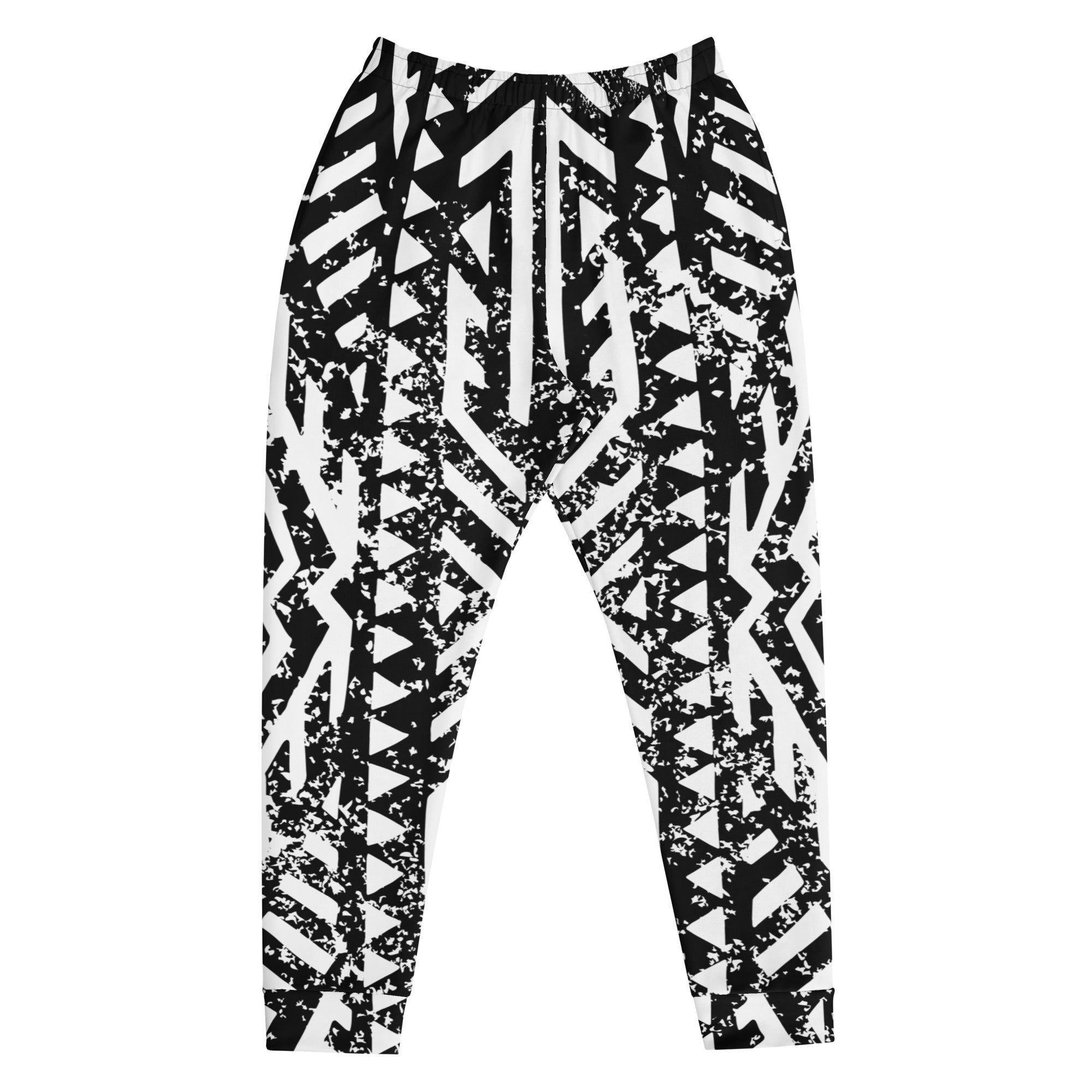 African Print Men's Joggers | Black and white | Oasis - Love Africa Print