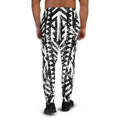 African Print Men's Joggers | Black and white | Oasis - Love Africa Print