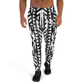 African Print Men's Joggers | Black and white | Oasis - Love Africa Print
