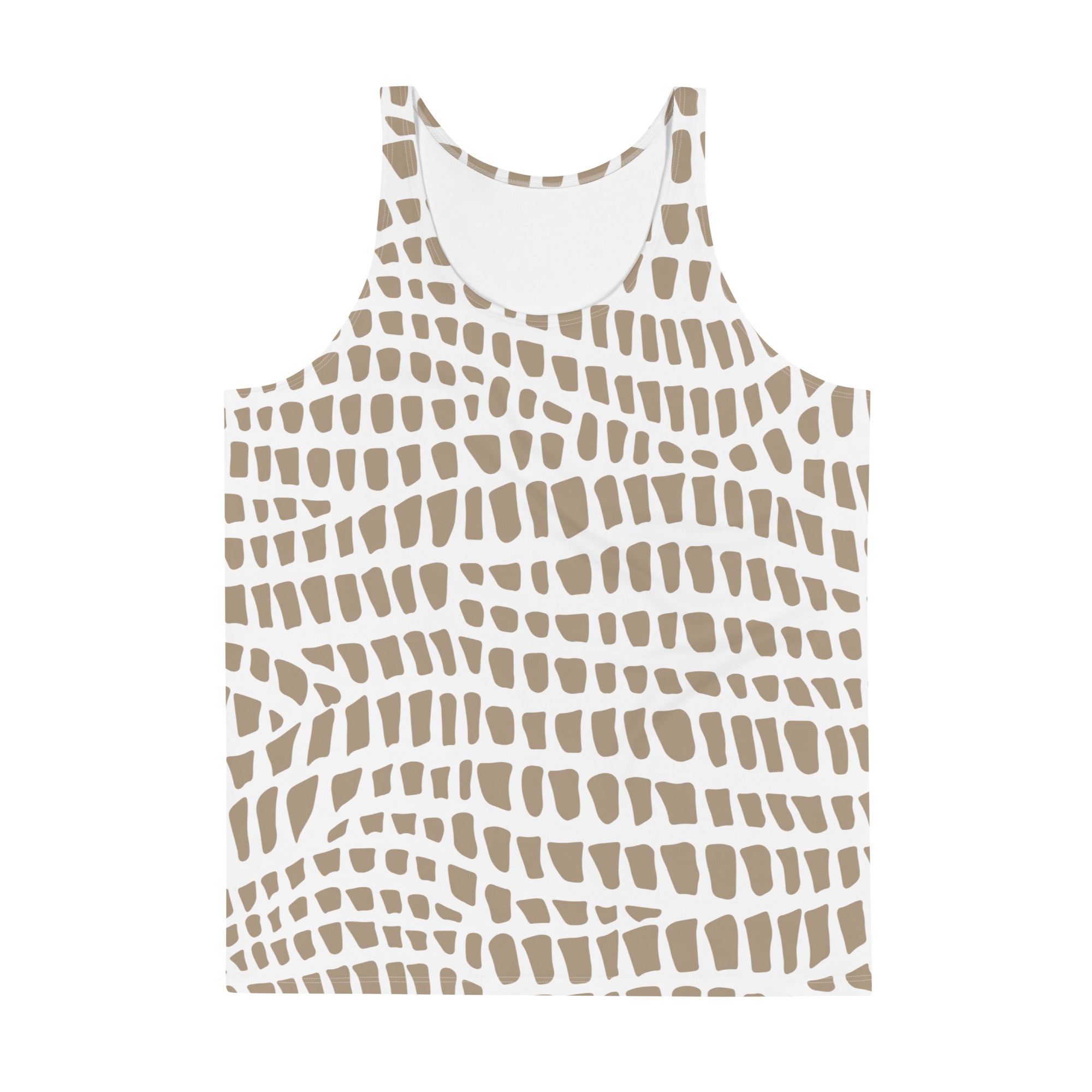 African Print Men's Tank Top | Nude tones | Sahara - Love Africa Print
