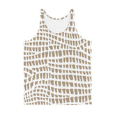 African Print Men's Tank Top | Nude tones | Sahara - Love Africa Print