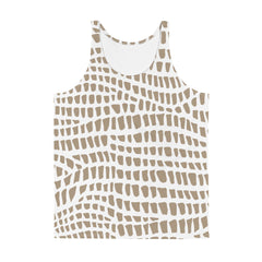 African Print Men's Tank Top | Nude tones | Sahara - Love Africa Print