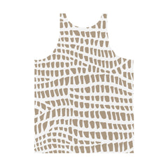 African Print Men's Tank Top | Nude tones | Sahara - Love Africa Print