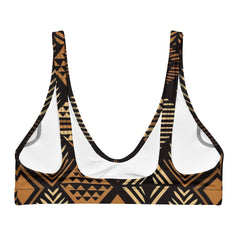 African Print Padded Bikini Top | Earth tones | Medina - Love Africa Print