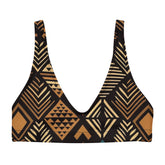 African Print Padded Bikini Top | Earth tones | Medina - Love Africa Print