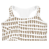 African Print Sports Bra| Nude tones | Sahara - Love Africa Print