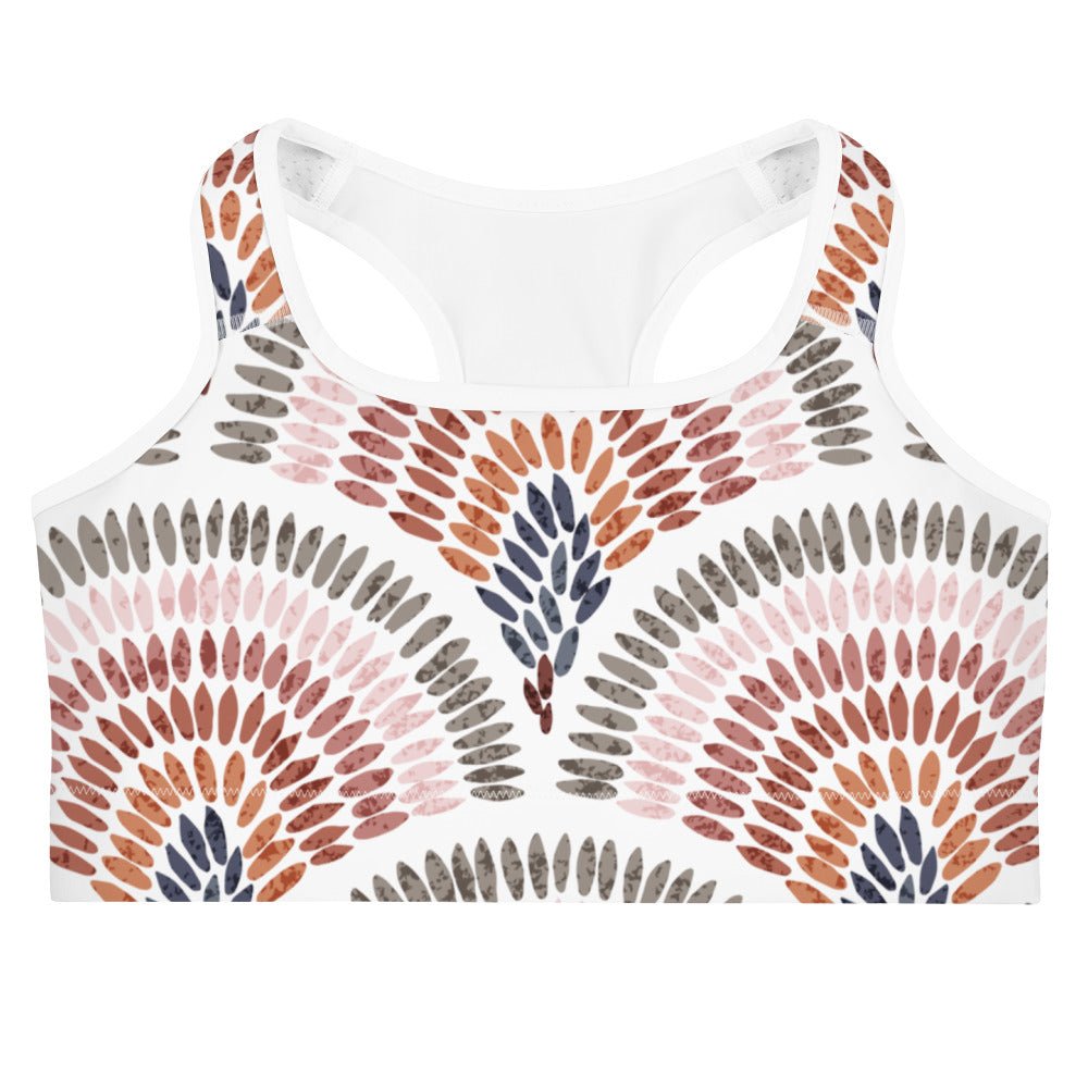 African Print Sports Bra| Pastel tones | Blossom - Love Africa Print