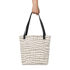 African Print Tote Bag | Nude Tones | Sahara - Love Africa Print