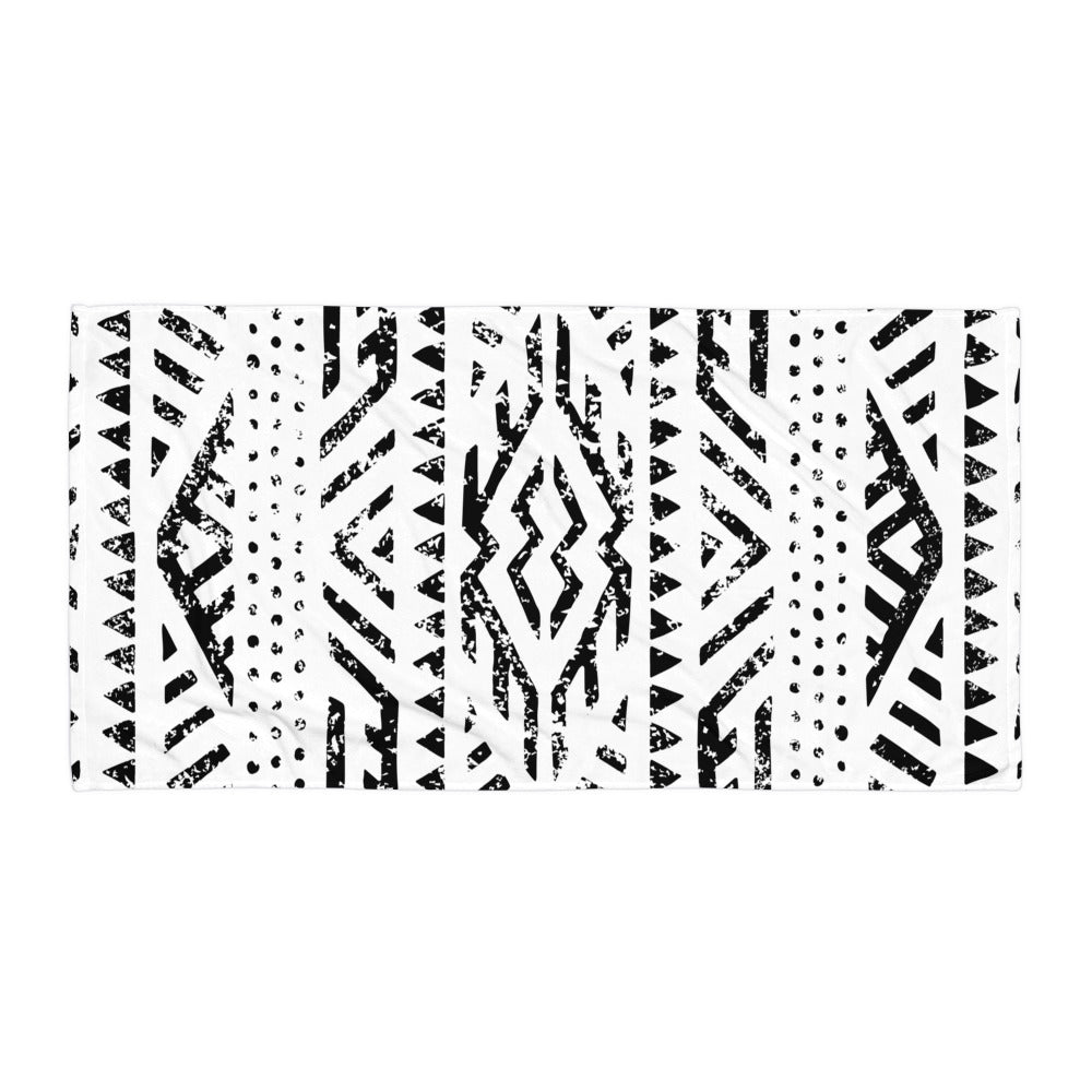 African Print Towel | Black and white | Mirage - Love Africa Print
