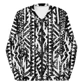African Print Unisex Bomber Jacket | Black and white | Oasis - Love Africa Print