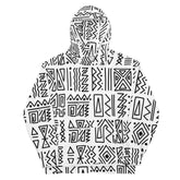 African Print Unisex Hoodie | Black and white | Nomadic - Love Africa Print