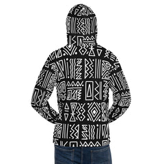 African Print Unisex Hoodie | Black and white | Rhythms - Love Africa Print