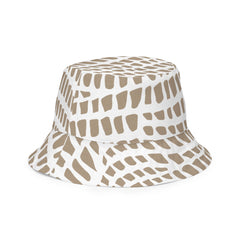 African Print Unisex Reversible Bucket Hat | Nude tones | Sahara - Love Africa Print