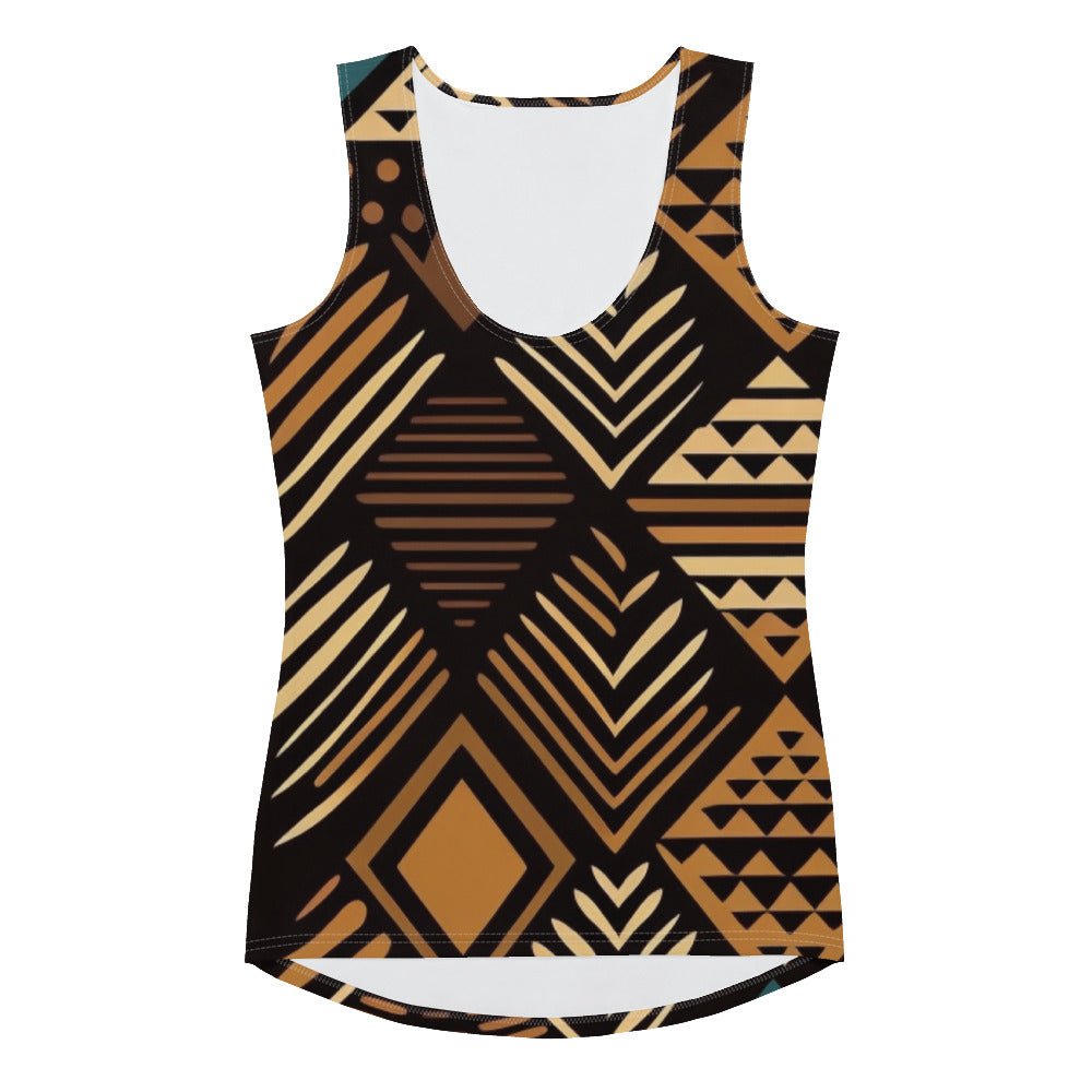 African Print Women's Tank Top | Earth Tones | Medina - Love Africa Print