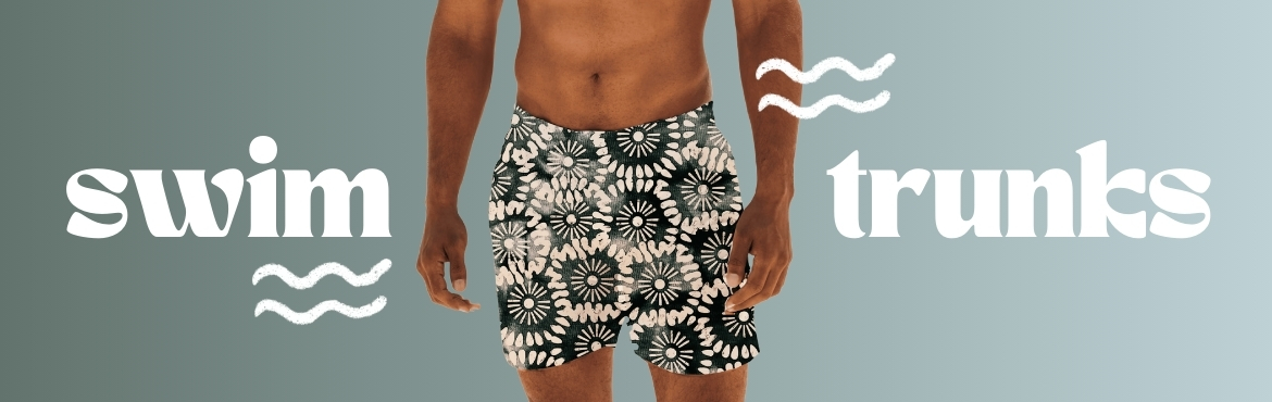 Swim Trunks - Love Africa Print