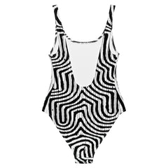 African Print Swimsuit | Black & White | Pulse