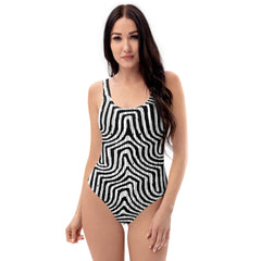 African Print Swimsuit | Black & White | Pulse