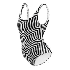 African Print Swimsuit | Black & White | Pulse