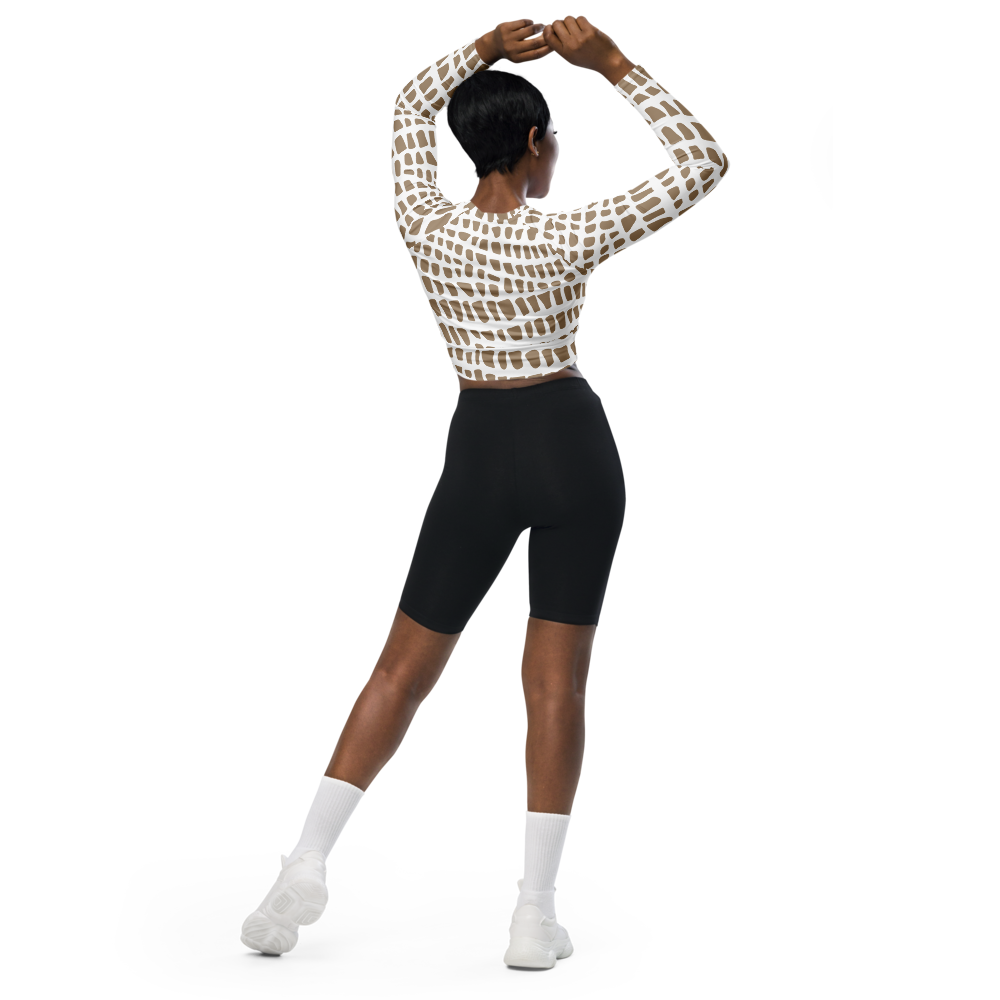 Sahara Long Sleeve Crop Top