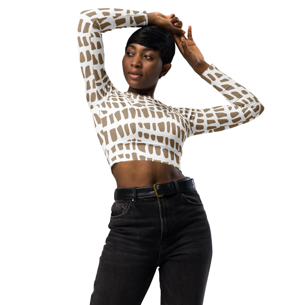 Sahara Long Sleeve Crop Top