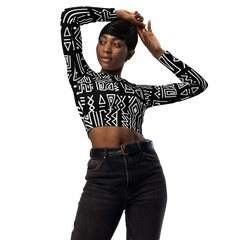 Rhythms Long Sleeve Crop Top