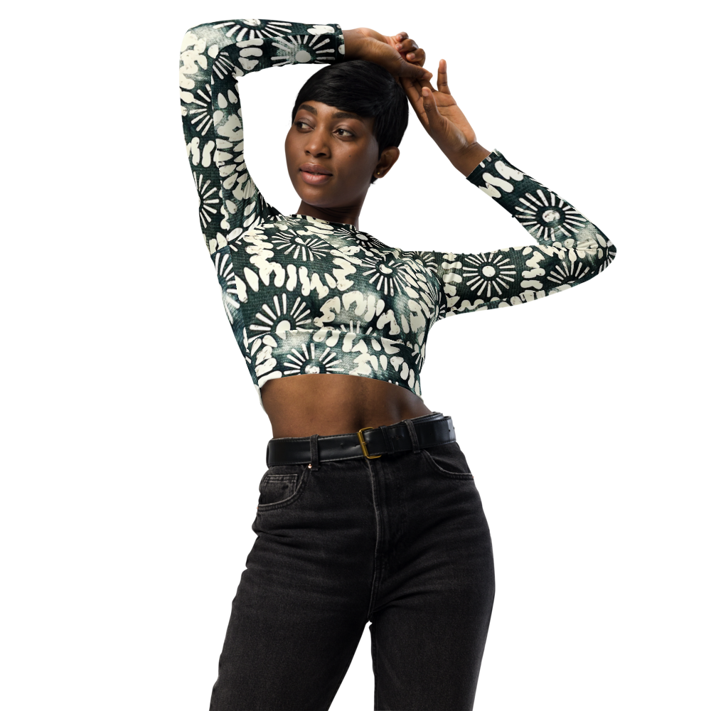 Jollof  Long Sleeve Crop Top