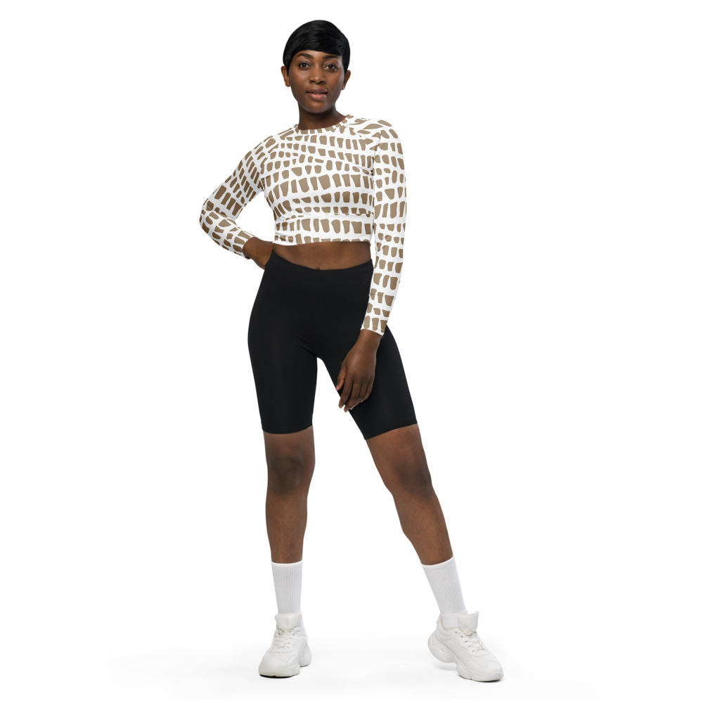 Sahara Long Sleeve Crop Top