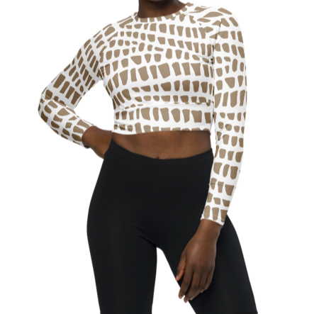 Sahara Long Sleeve Crop Top