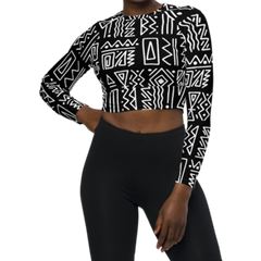 Rhythms Long Sleeve Crop Top