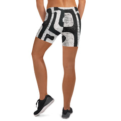 African Print Fitness Shorts | Tribal | Efik