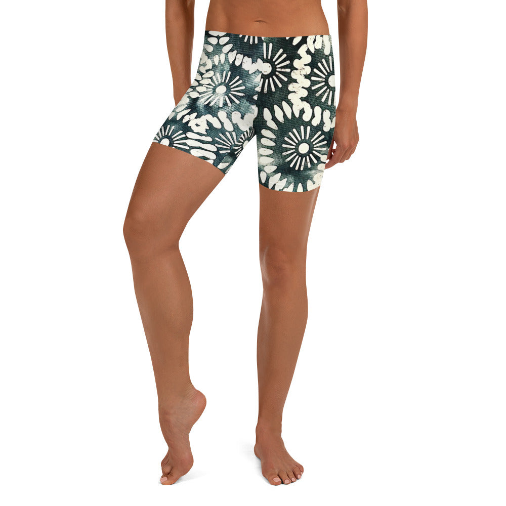 African Print Fitness Shorts | Jollof