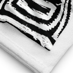 African Print Towel | Black & White | Pulse