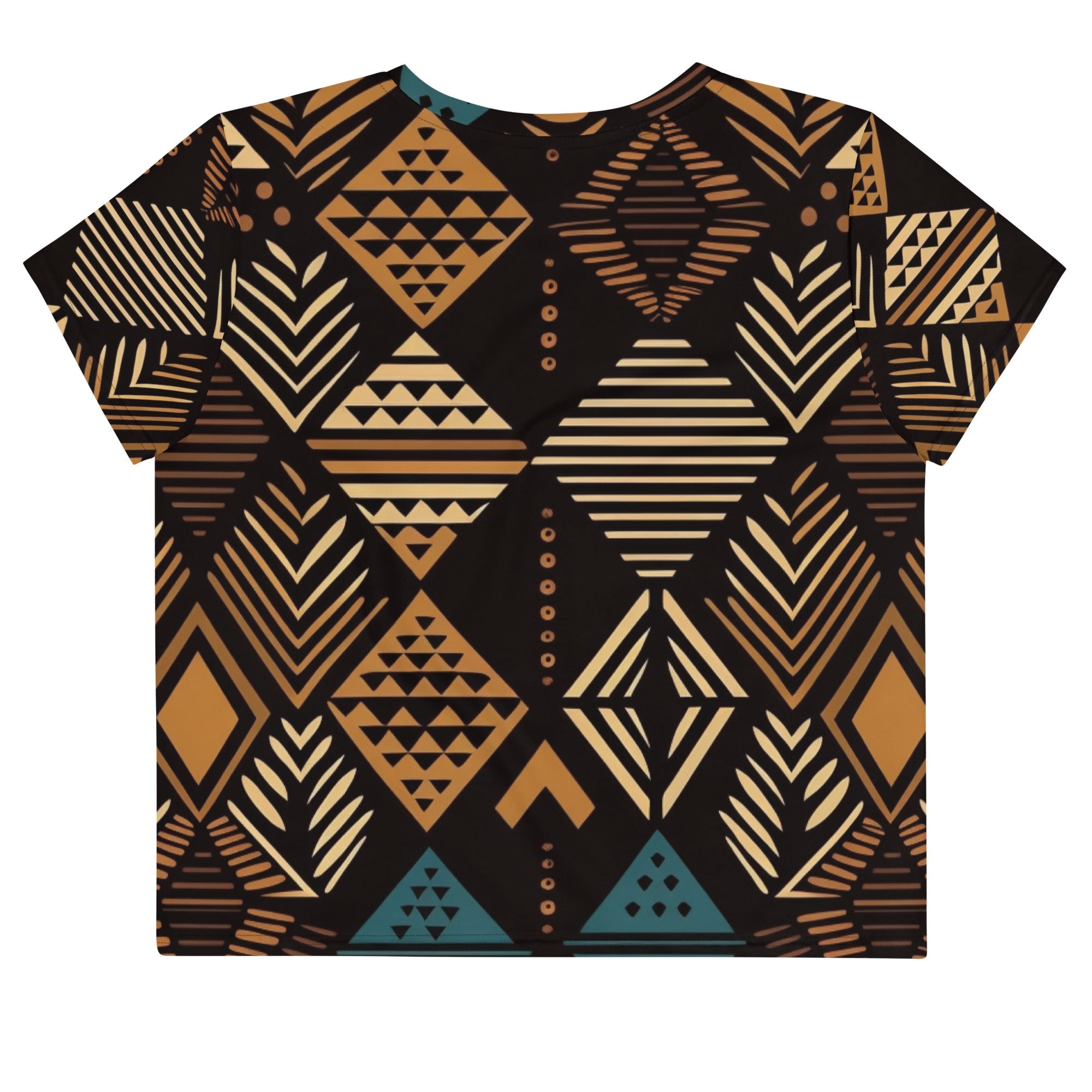 African Print Crop Tee | Earth Tones | Medina - Love Africa Print