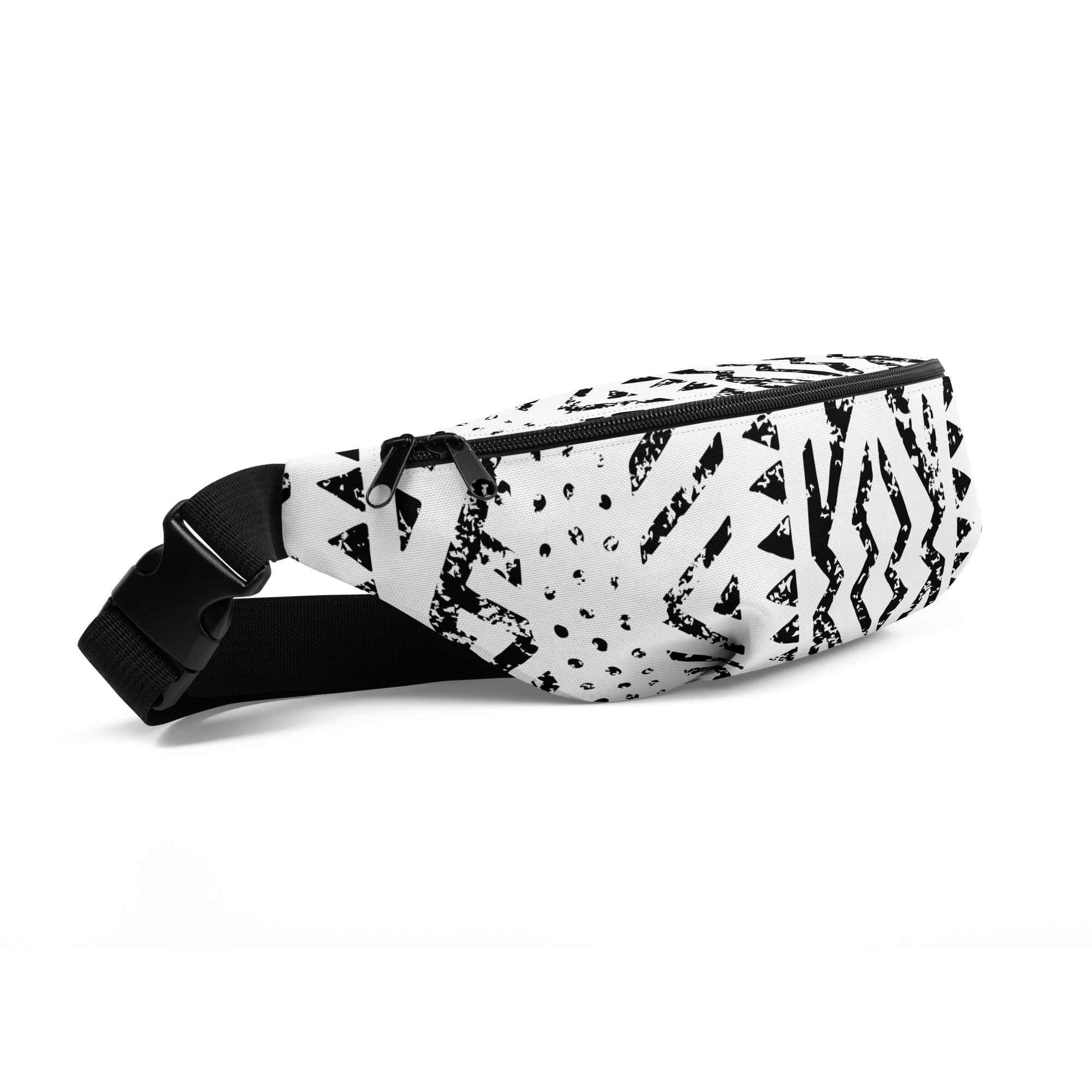 African Print Fanny Pack | Black and white | Mirage - Love Africa Print