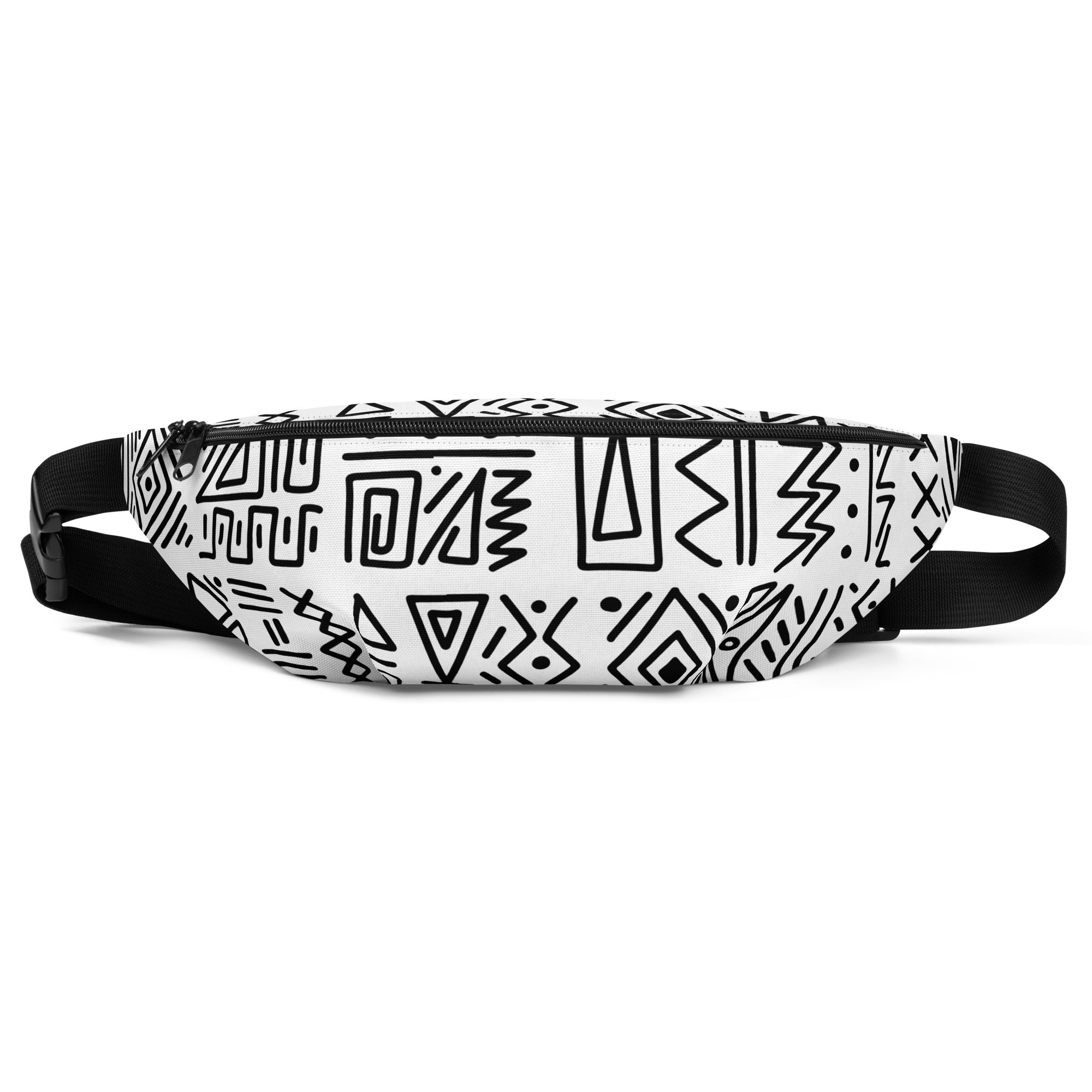 African Print Fanny Pack | Black and white | Nomadic - Love Africa Print