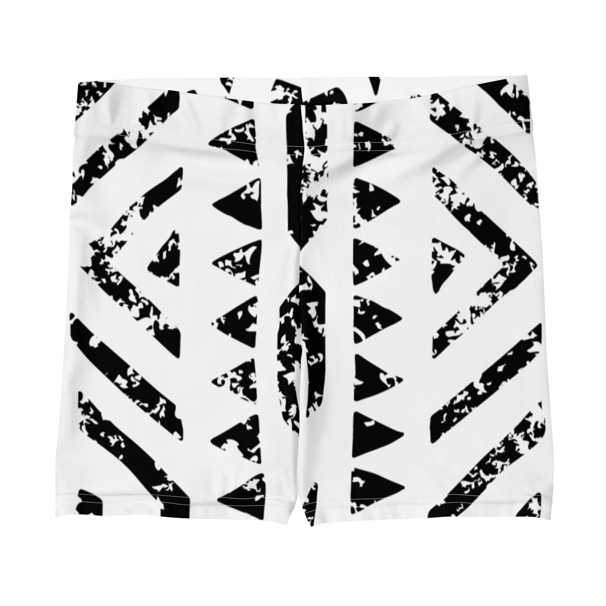 African Print Fitness Shorts | Black and White | Mirage - Love Africa Print