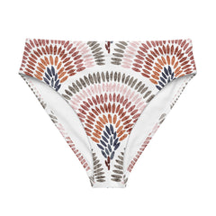 African Print High Waisted Bikini Bottom | Pastel Tones | Blossom - Love Africa Print