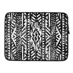 African Print Laptop Sleeve | Black and white | Oasis - Love Africa Print