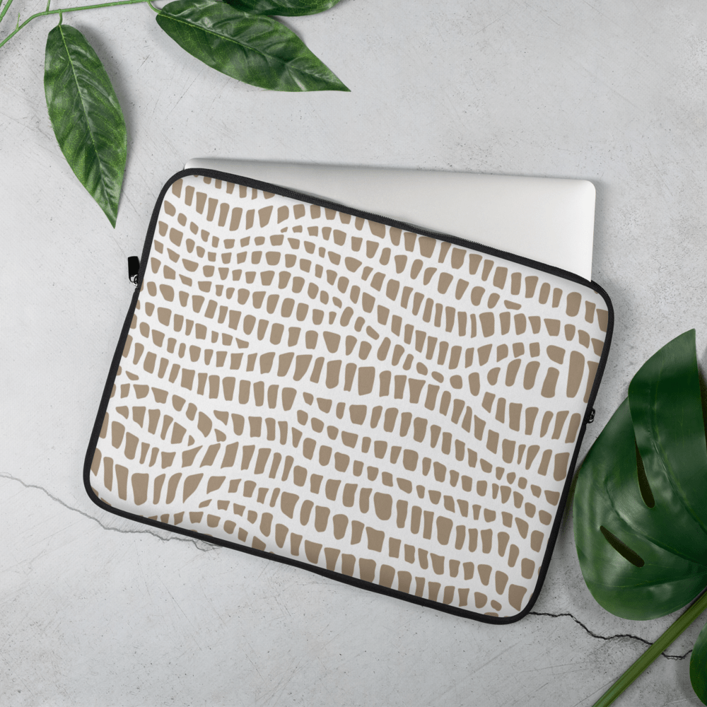 African Print Laptop Sleeve | Nude Tones | Sahara - Love Africa Print