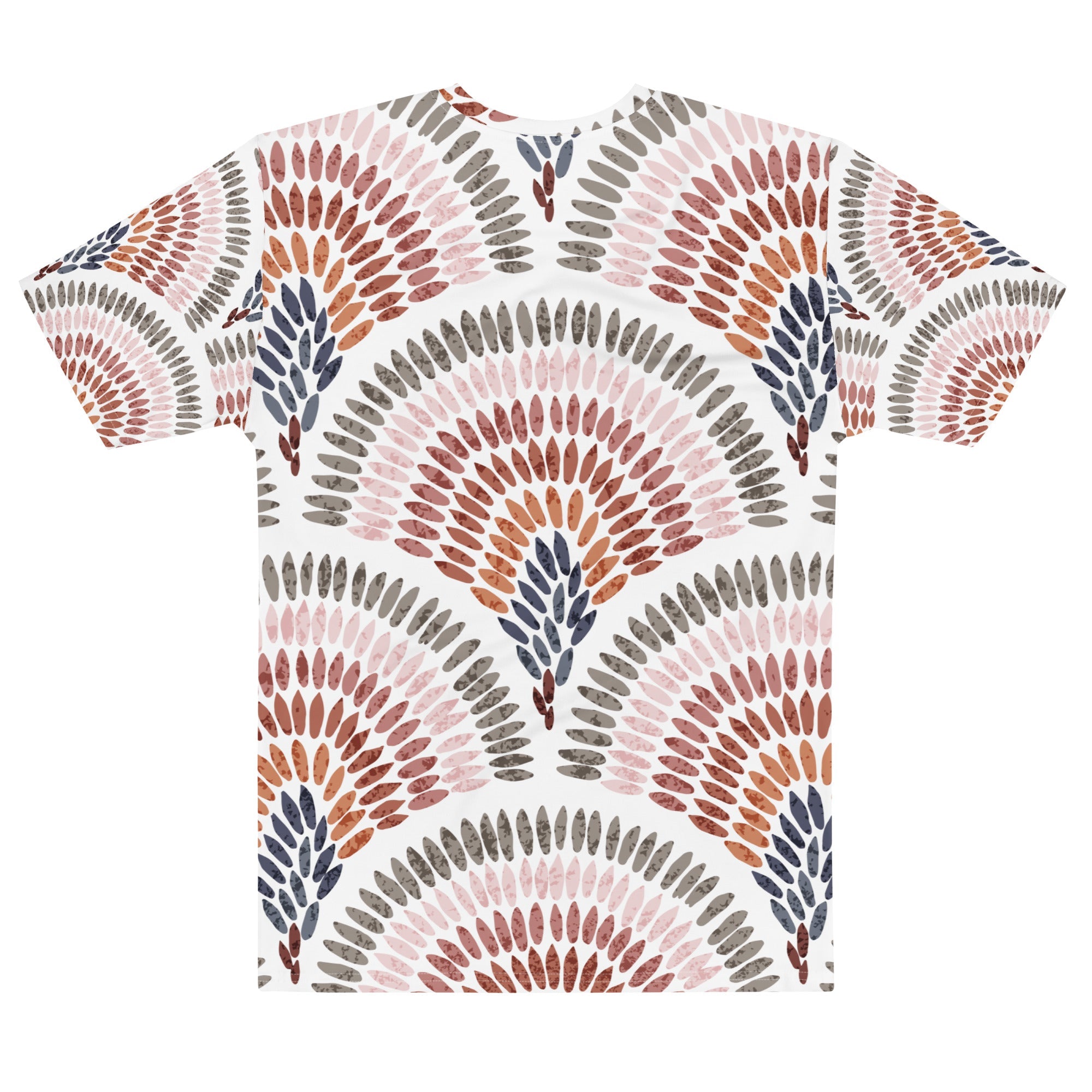 African Print Men’s Crew Neck T-Shirt | Pastel Tones | Blossom - Love Africa Print