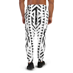 African Print Men's Joggers | Black and white | Mirage - Love Africa Print