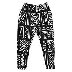 African Print Men's Joggers | Black and white | Rhythms - Love Africa Print