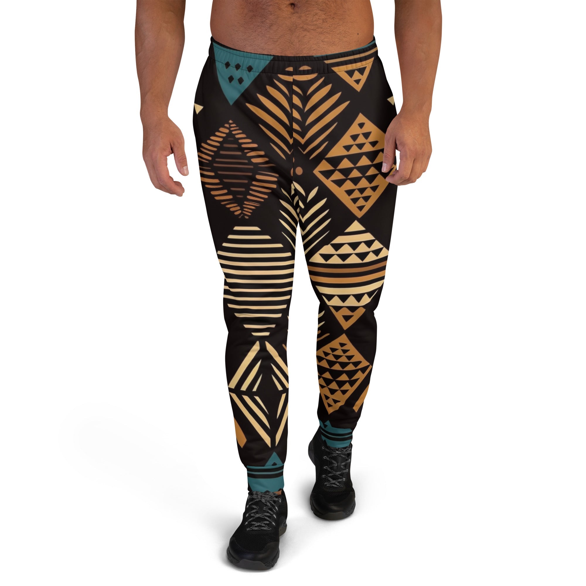 African Print Men's Joggers | Earth Tones | Medina - Love Africa Print