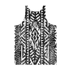 African Print Men's Tank Top | Black and white | Oasis - Love Africa Print