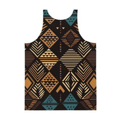 African Print Men's Tank Top | Earth tones | Medina - Love Africa Print